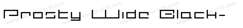 Prosty Wide Black字体转换